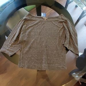 Grey loose long sleeve shirt